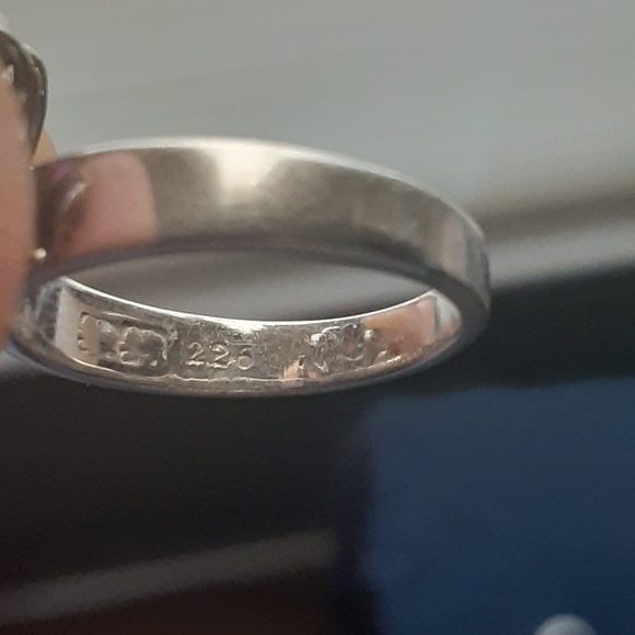 Vintage Platinum Band Ruby Cluster Cocktail Ring Mid Century - Picture 3 of 13